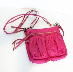MZ Wallace Hot Pink Nylon Crossbody Bag